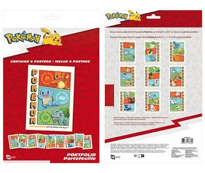 Pósteres Pokémon Starters 21x29,7cm - Set de 9 - ABYstyle Online Sale