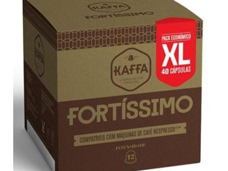 Cápsulas Café Kaffa Fortissimo XL - Café Expresso | Intensidade 12 | Compatível Nespresso | 40 Cápsulas Online Sale