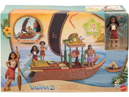 Boneca Vaiana 2 - MoanaCanoa de Aventuras - Mattel For Discount