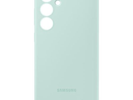 Capa Silicone Samsung para Galaxy S24 FE - Verde Menta Online Sale