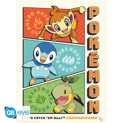 Pósteres Pokémon Starters 21x29,7cm - Set de 9 - ABYstyle Online Sale