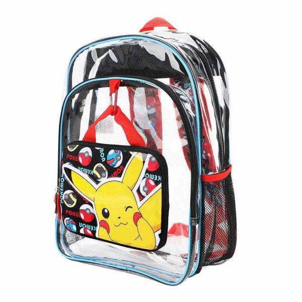 Pokemon 3 PC Clear Backpack Set Online now