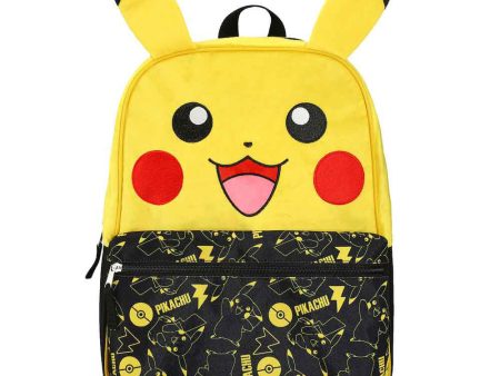 Pikachu 3D Plush Ears Backpack Fashion