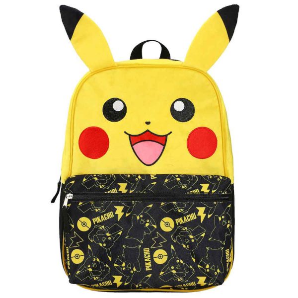 Pikachu 3D Plush Ears Backpack Fashion