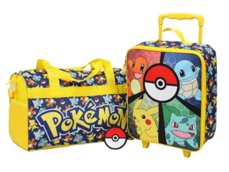 Pokemon Characters 3 pc Youth Travel Set | Black Friday For Cheap