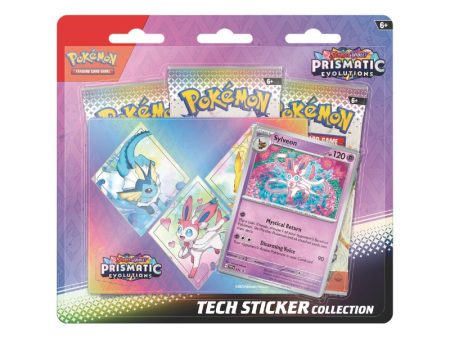 Prismatic Evolutions Tech Sticker Collection Bundle  | Jan 17, 2025 Hot on Sale