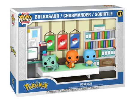 Funko POP! Moments Deluxe: Kanto Starters | Bulbasaur, Charmander, Squirtle Hot on Sale