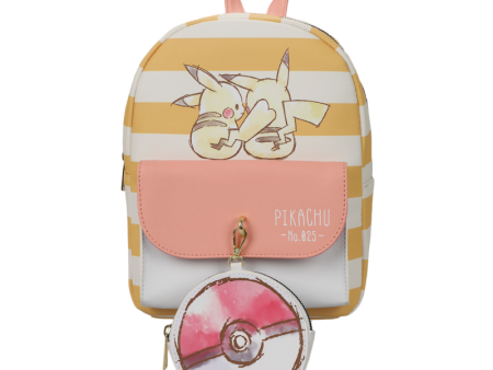 Pokemon Pikachu & Pokeball Mini Backpack & Coin Purse For Cheap